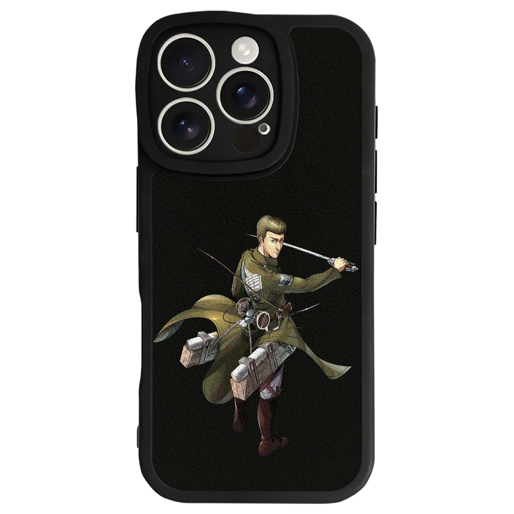 （画像用） 進撃の巨人 Attack on Titan 【iPhone 16シリーズ対応】シリコンスマホケース（レザー調） 材質：シリコン